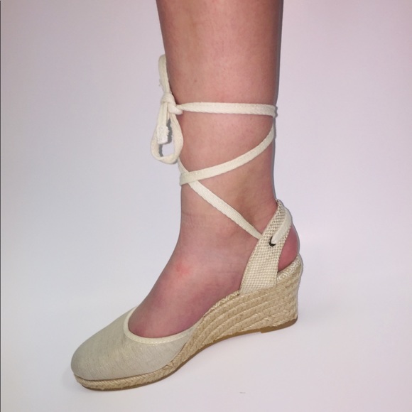 Lands' End Shoes - Lands’ End Tie-Up Wedges